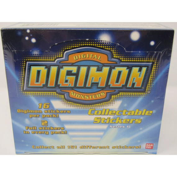 Digimon Collectable Stickers Series 1 Booster Box