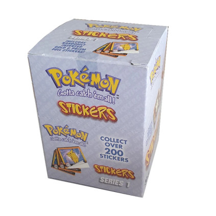 Pokemon Sticker Series 1 Display (1999)