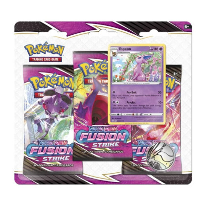 Pokemon Sword & Shield Fusion Strike 3 Booster Blister Pack – Espeon