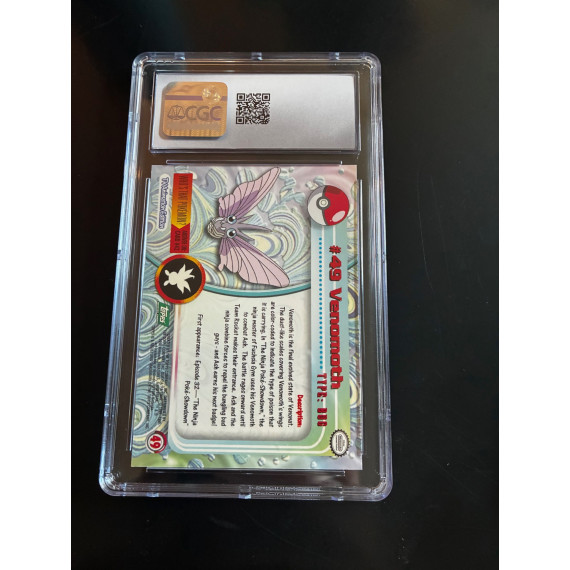 1999 Topps Pokémon TV Venomoth 49 CGC 8