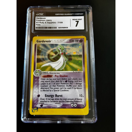 SWIRL - Pokémon CGC 7 - Gardevoir 7/109 Holo - EX Ruby & Sapphire 2003
