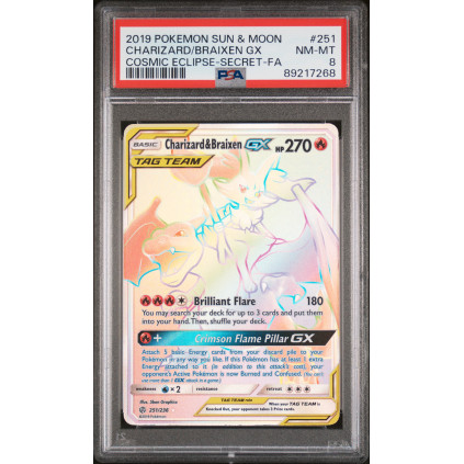 POKEMON SUN & MOON COSMIC ECLIPSE CHARIZARD/BRAIXEN GX