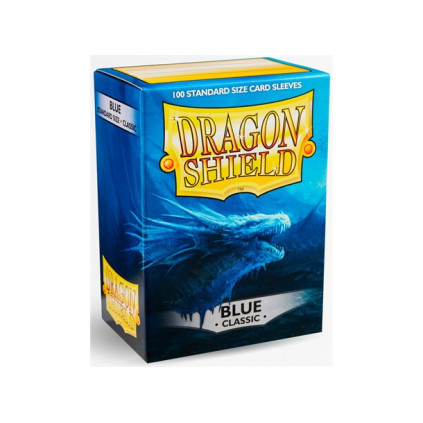 Sleeves Classic Blue x100 - 63x88 m/box Dragon Shield Kortbeskyttere m/deckbox
