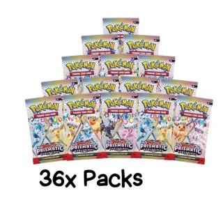36 stk POKEMON PRISMATIC EVOLUTIONS BOOSTER