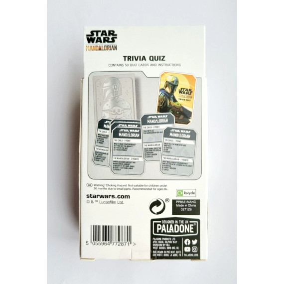 The Mandalorian Trivia Quiz with 100 Questions, Officially Licensed Star Wars Merchandise