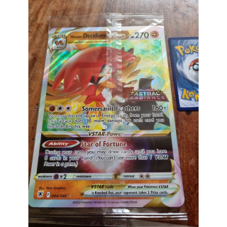 Pokemon Hisuian Decidueye Vstar Oversized Astral Radiance O84/189 Promo sealed