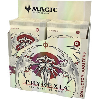 Magic The Gathering Phyrexia: All Will Be One Collector Booster Box | 12 Packs (180 Magic Cards)
