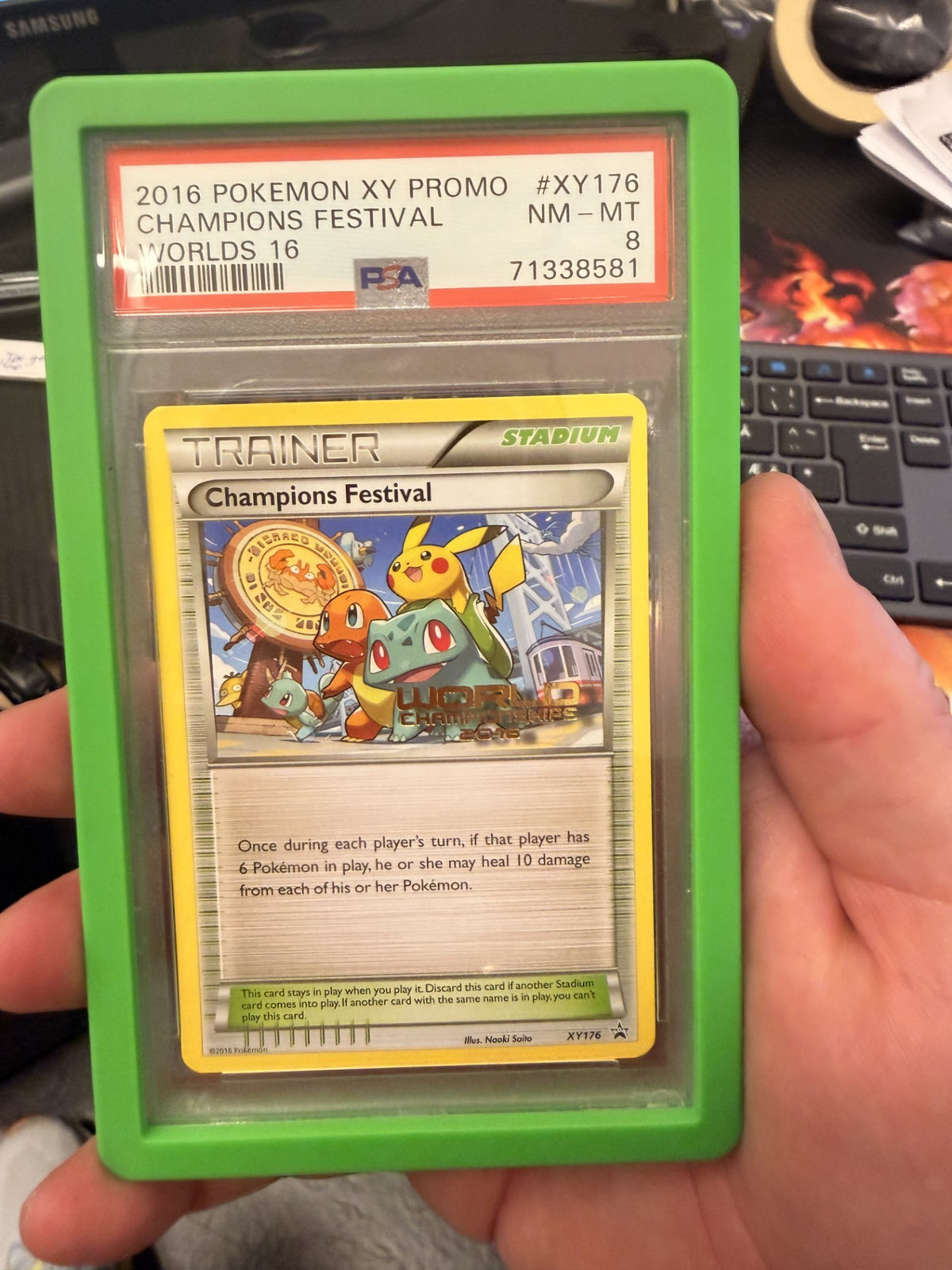 Champions Festival PSA 8 XY176 Worlds 16 Promo - original